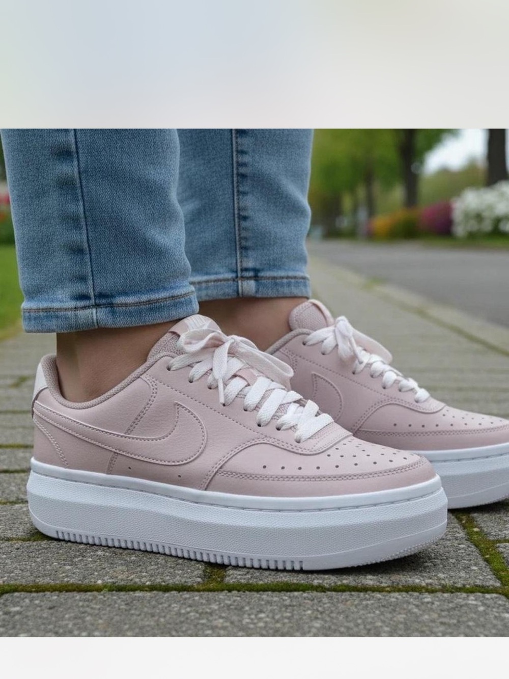 Nike Court Vision Alta Platform Sneakers pink oxford 9 sneakers Air Force